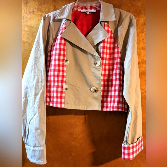 Short Plaid Blazer - Picture 6 of 6